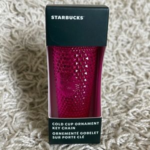 Starbucks metallic pink ornament